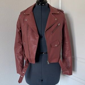 Love Tree Women’s Blush PLeather Jacket